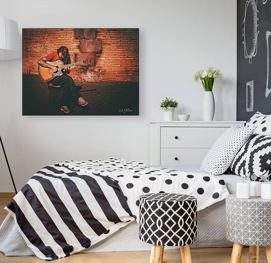 Street Performer Rome Italy Reproduction