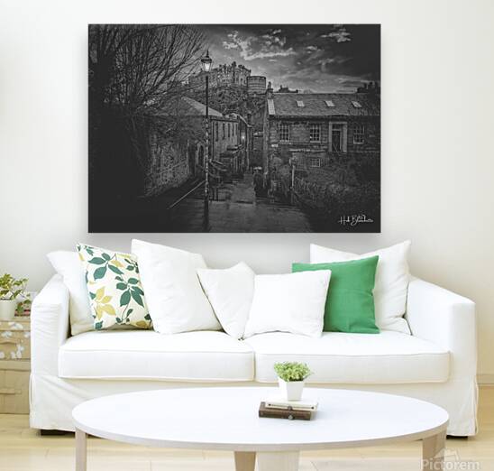 EDINBURGH CASTLE VENNEL STEPS EDINBURGH SCOTLAND UK Reproduction